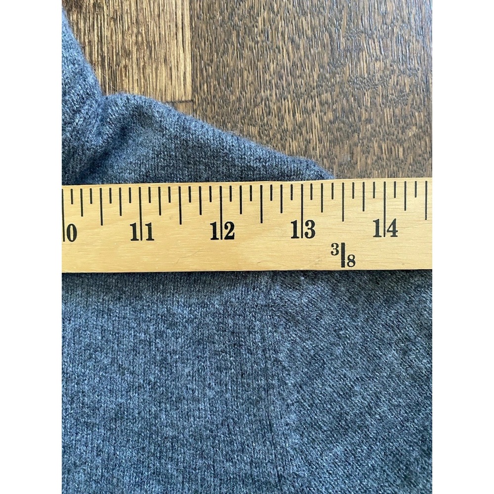 Juicy Couture 100% Cashmere Hooded Sweater Grey XS Black Label Y2K - Picture 8 of 9